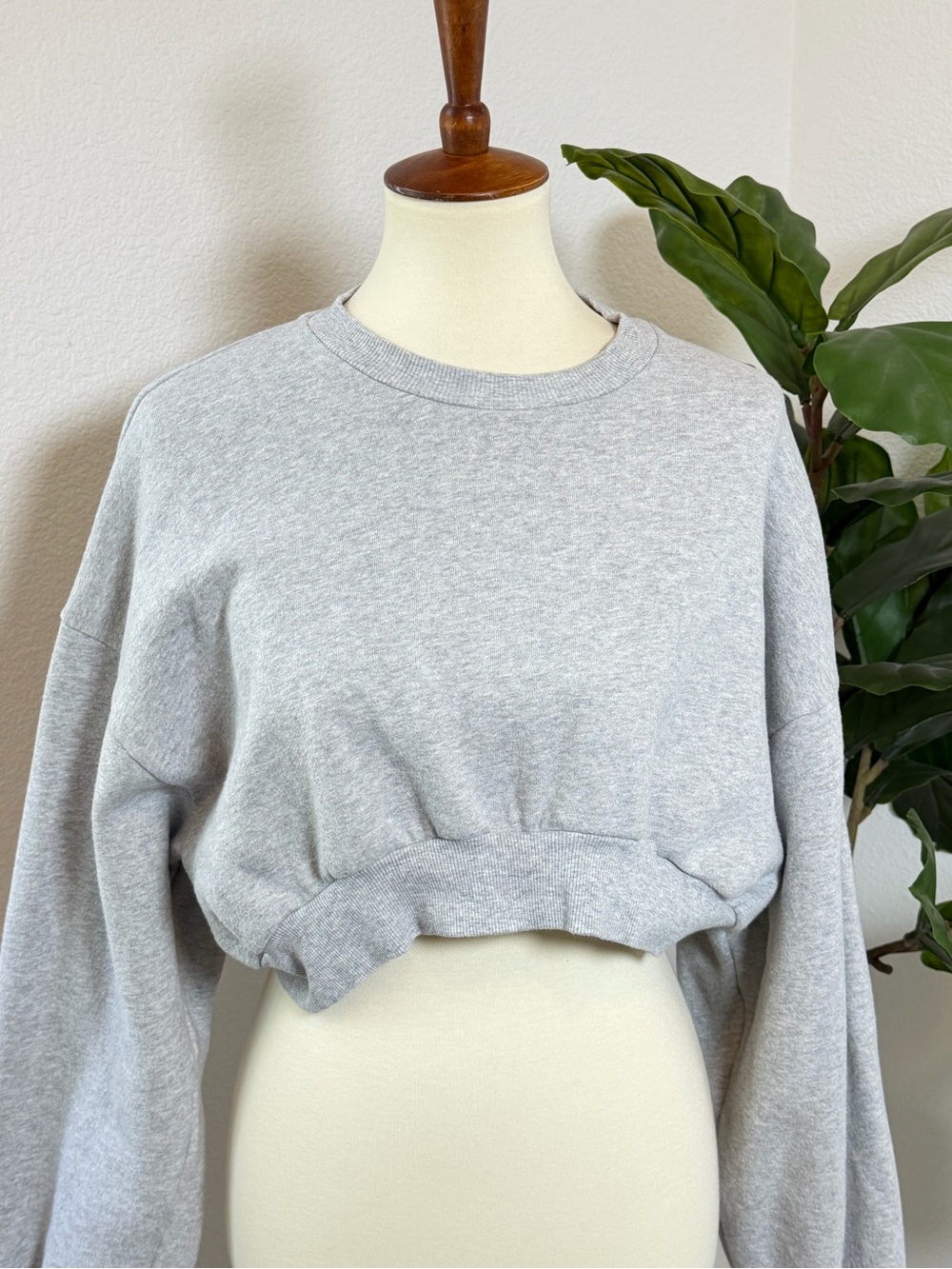 Aritzia Sweatfleece Mega Fit Cropped Crewneck - Picture 4 of 11